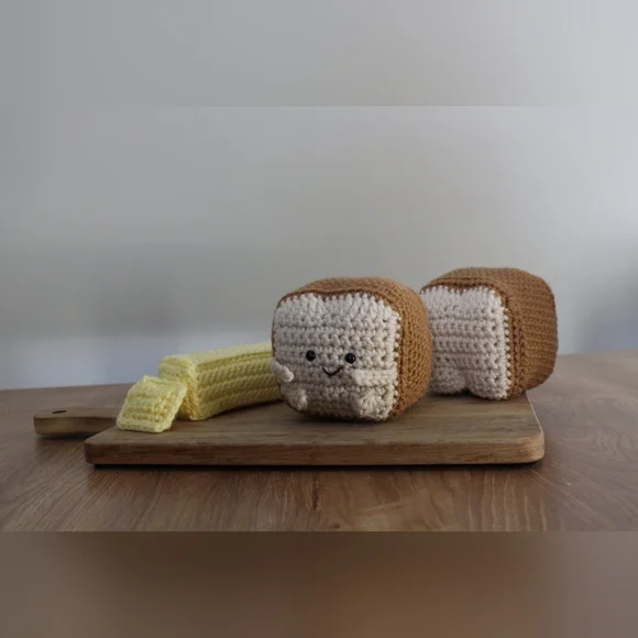 Handmade Cheeky Bread Loaf Plush - Picture 3 of 3